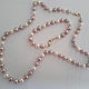 Set of white and lilac pearls. Necklace. LyuPearl. Online shopping on My Livemaster.  Фото №2
