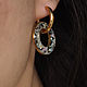 Заказать Серьги с сухоцветами внутри. Серьги золотые из стали. Rodnik Jewelry. Ярмарка Мастеров. . Серьги-кольца Фото №3