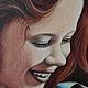 Картина маслом Девочка с собакой. Картины. Козютенко Елена (Kozyutenko Elena). Ярмарка Мастеров.  Фото №4