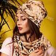 Снуд Шарф Платок "Сафари". Шапки. KUDESNITSA Designer Accessories. Ярмарка Мастеров.  Фото №4