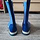 Felt boots 'Just blue'. Boots. Nadia I (Magic wool). Online shopping on My Livemaster.  Фото №2