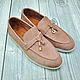 Loafers for women, made of natural suede, custom tailoring!, Loafers, St. Petersburg,  Фото №1