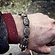 Bracelet male leather - ' Wolf', Bead bracelet, Volgograd,  Фото №1