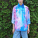  Рубашка tie-dye oversize из 100% хлопка, Рубашки, Москва,  Фото №1