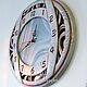 Round wall clock with stained glass, mirror. Watch. KancyrevDecoration. My Livemaster. Фото №5