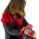 Red leather fingerless gloves. Mitts. LoraLeather. Online shopping on My Livemaster.  Фото №2