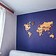 Карта мира без покрытия из фанеры 6 мм. Фотокартины. PandaWood. Интернет-магазин Ярмарка Мастеров.  Фото №2