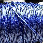 Материалы для творчества handmade. Livemaster - original item Waxed cord 2 mm, for jewelry blue. Handmade.