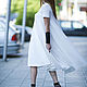 Коктейльное платье из хлопка, белое - DR0263PLV. Платья. EUG FASHION. Интернет-магазин Ярмарка Мастеров.  Фото №2