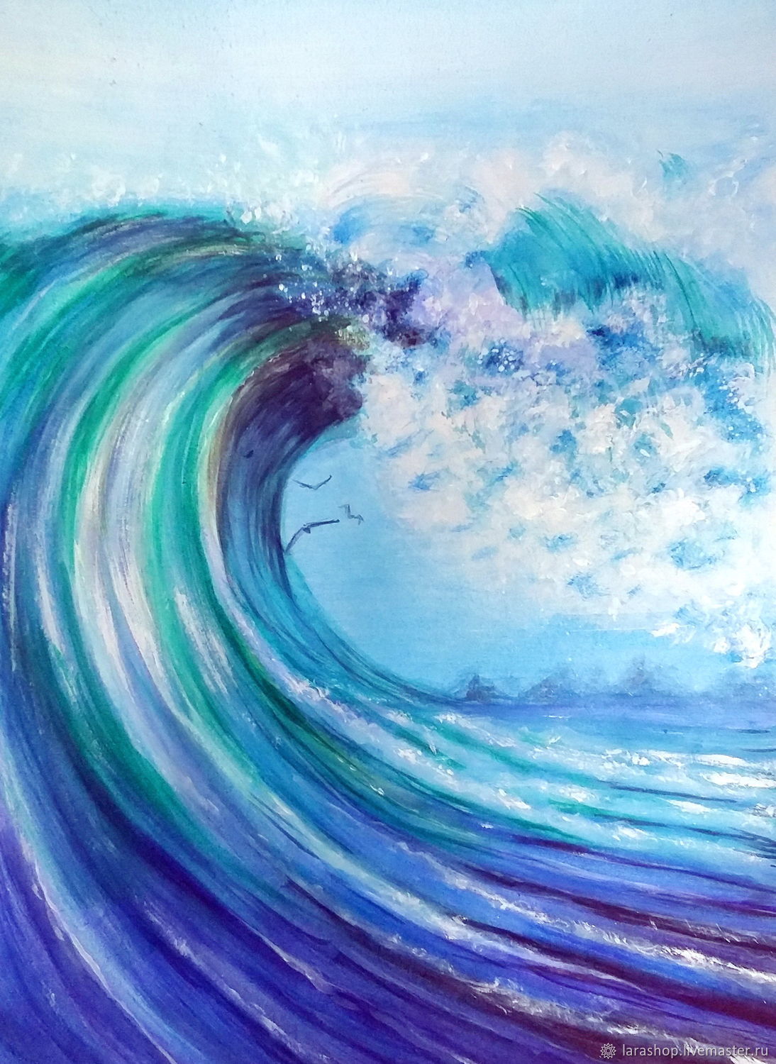 Морская волна в живописи