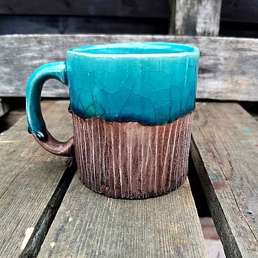 Посуда ручной работы. Ярмарка Мастеров - ручная работа Просто красивая кружка.. Handmade.