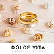 Кольца обручальные из белого и желтого золота. Кольца обручальные. Dolce Vita Ювелирная студия. Интернет-магазин Ярмарка Мастеров.  Фото №2