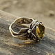 Skiff ring with citrine, Rings, Kurgan,  Фото №1