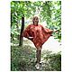 Poncho: Poncho cape Orange mood, Ponchos, Orel,  Фото №1