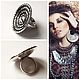Кольцо крупное безразмерное Магический круг". Кольца. Newstylejewelry. Ярмарка Мастеров.  Фото №15
