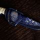 Handmade knife made of Damascus steel ' IRBIS'. Knives. zlathunter. My Livemaster. Фото №6