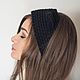 Headband, cat ears, fox ears, black, warm stripe on the ears. Caps. NatalieKnit. Online shopping on My Livemaster.  Фото №2