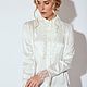 Блуза из натурального шелка с французским кружевом. Блузки. ELEAN (EleanBoutique-). Интернет-магазин Ярмарка Мастеров.  Фото №2