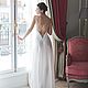 Copy of Long Silk Bridal Nightgown With Open Back and Lace F12, Nightdress, Kiev,  Фото №1