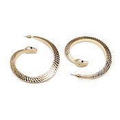 Украшения handmade. Livemaster - original item Snake Earrings rings, Snake earrings, snake earrings. Handmade.