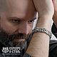Браслет двойная византия серебро 925 мужской, Браслет-цепочка, Санкт-Петербург,  Фото №1