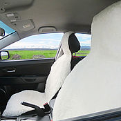 Sheepskin seats for car seats, 2 pcs, (No. №754)