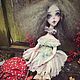 Заказать Девочка-Мухомор. Текстильная кукла. Kofeynyashki ART toys Кожемякина Людмила  (kofeynyashki). Ярмарка Мастеров. . Интерьерная кукла Фото №3