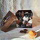 Короб для конфет и сладостей коричневый шоколад подарок на 8 марта, Короб, Мокроус,  Фото №1