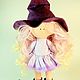 Interior doll: A witch. Halloween. Textile Doll. Round Head Doll. ElkaDolls (elnara-ivanova). Online shopping on My Livemaster.  Фото №2