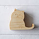 Order Phone stand 'funny cat'. MaWood. Livemaster. . Stand Фото №3