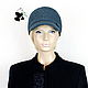 Women's cap baseball cap. 100% wool. Seven colors. Baseball caps. Mishan (mishan). My Livemaster. Фото №6