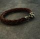 Leather bracelet 'Lynx'. Bead bracelet. Mint Tiger (MintTiger). Online shopping on My Livemaster.  Фото №2