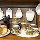 Чайный сервиз, фарфор, роспись, Вечерний. Сервизы. Анна Орлова. Дом с историей.. Ярмарка Мастеров.  Фото №6
