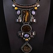 Украшения handmade. Livemaster - original item Long necklace with simbircites.. Handmade.