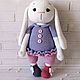 Игрушка вязаная Зайка. Амигуруми куклы и игрушки. Мишки toys. Ярмарка Мастеров.  Фото №6