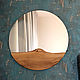 Зеркало круглое с живым краем 40 см, Зеркала, Москва,  Фото №1