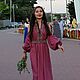 Стильное платье из ягодного льна, Платья, Таганрог,  Фото №1
