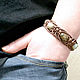 Плетенный браслет с варисцитом и трехглазой бусиной агата Дзи. Мужской браслет. Женский браслет.