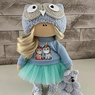 Куклы и игрушки ручной работы. Ярмарка Мастеров - ручная работа Кукла совушка. Handmade.