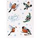 Paper stickers 'bullfinch', 11 x 18 cm, Gift wrap, Moscow,  Фото №1