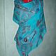 Stole silk Turquoise, Wraps, Vinnitsa,  Фото №1