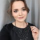 Кружевное колье фриволите уголком "Под рубашку". Колье. Анна Лаврентьева (lav-annet). Ярмарка Мастеров.  Фото №6
