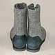 Mens felted shoes ankle Boots. Boots. MMwool (marinamol). My Livemaster. Фото №5