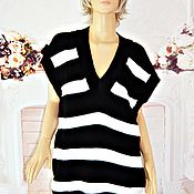 Одежда handmade. Livemaster - original item Handmade zebra vest, size 50-54.. Handmade.