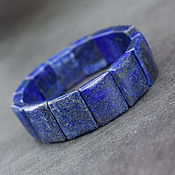 Украшения handmade. Livemaster - original item Large bracelet natural blue lapis lazuli. Handmade.