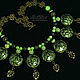 Necklace greenish (527) designer jewelry, Necklace, Salavat,  Фото №1