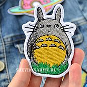 Материалы для творчества handmade. Livemaster - original item Anime Clothing Patch Embroidery Totoro Patch Chevron. Handmade.