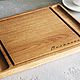 Feeding Board with a section for appliances. Cutting Boards. nikolay2503. My Livemaster. Фото №4