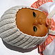 Шапка чепчик Эльфик из 100% шерсти, новорожденным 0-3 мес, теплая. Шапки. АленкА  вязание для малышей. Интернет-магазин Ярмарка Мастеров.  Фото №2