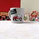 Coffee redbus. Кружки и чашки. Утонченность и стиль. Интернет-магазин Ярмарка Мастеров.  Фото №2